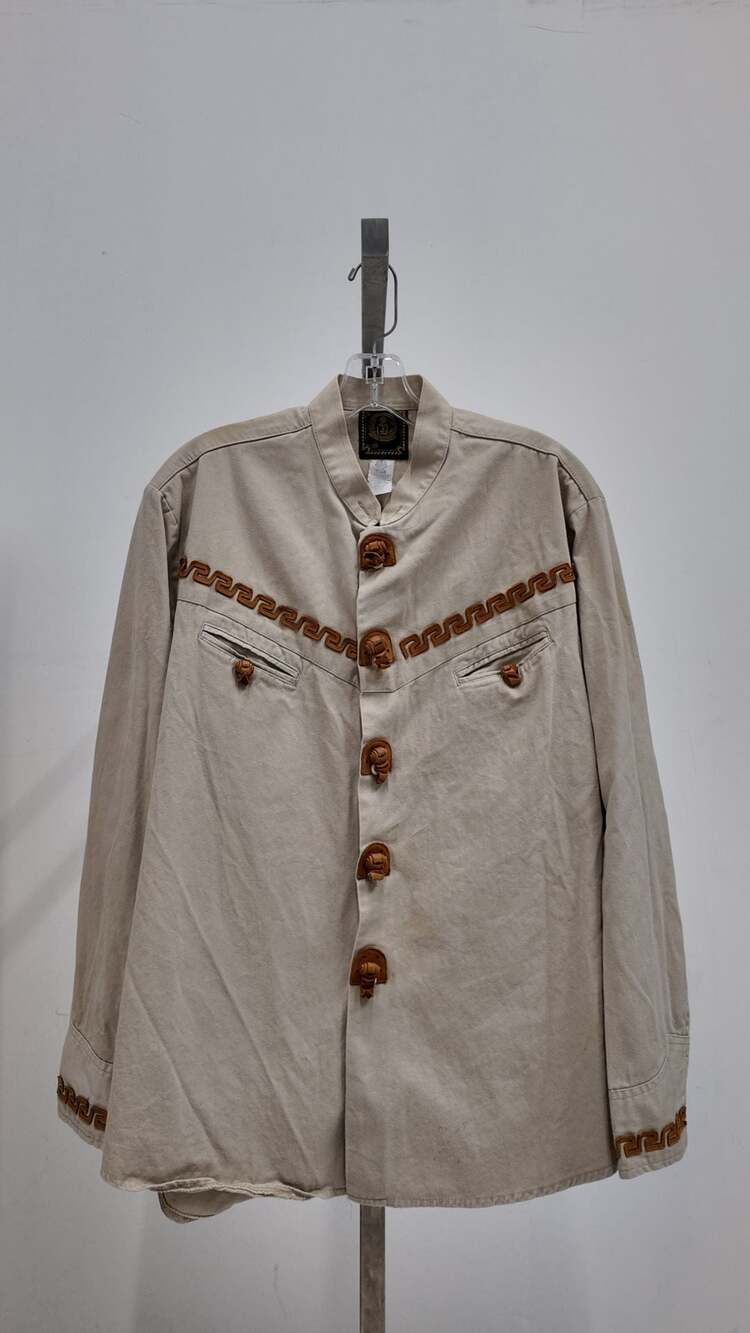 Vintage Espuela De Oro Charro Western Jacket - Beige (Size XL)